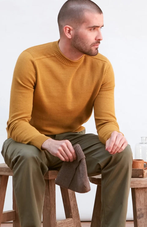 Lightweight Organic Cotton Linen Saddle Shoulder Jumper