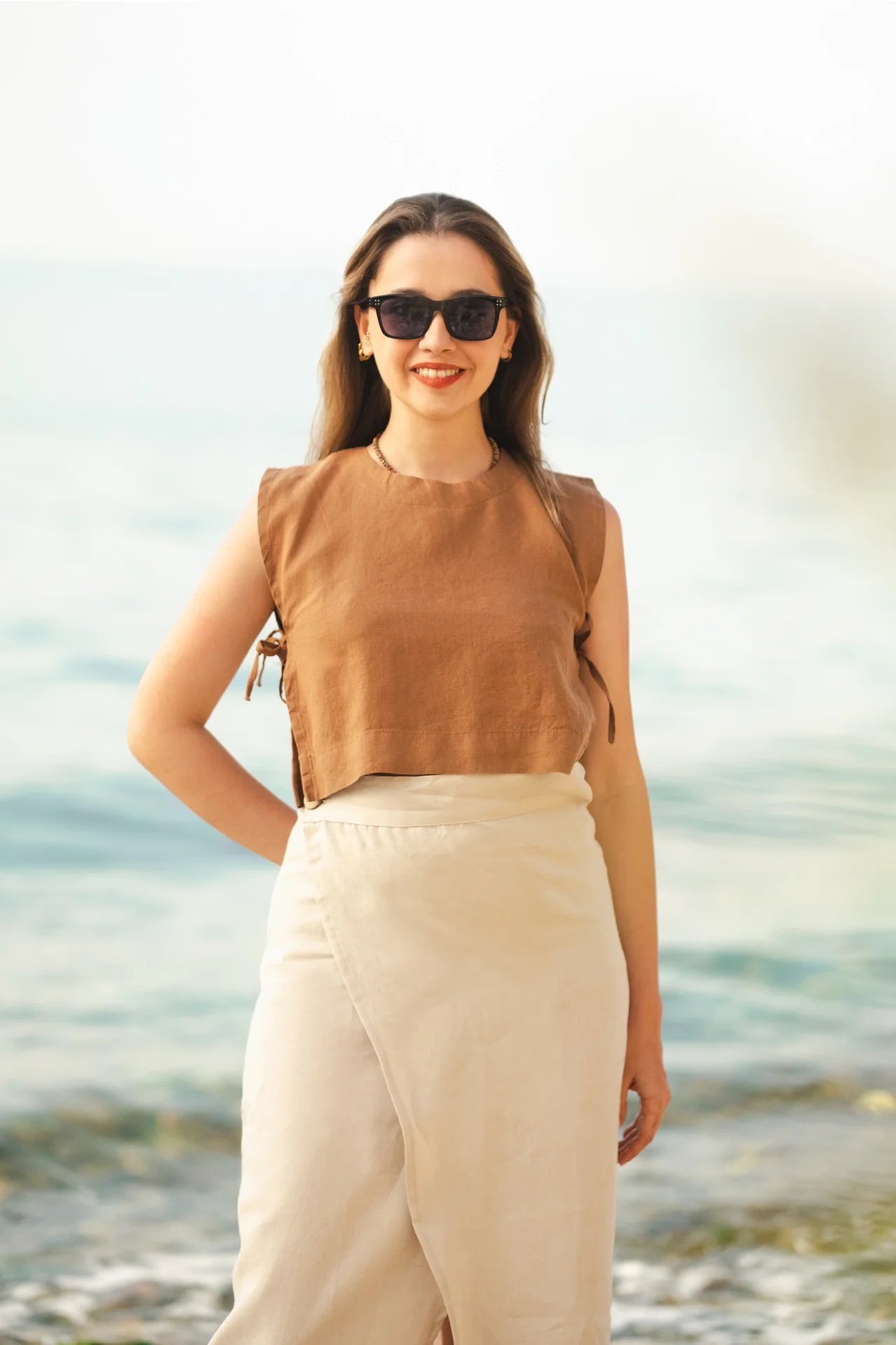 Linen Wrap Skirt