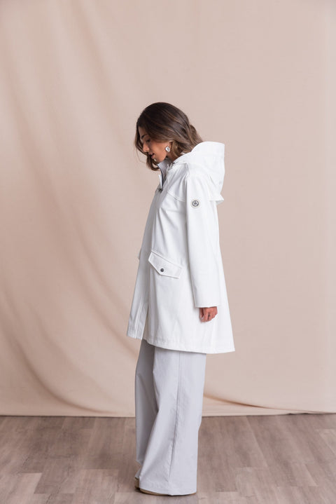 Long Women’S Parka With Heat-Sealed Seams | Nacre