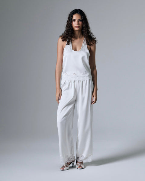 Rowe Satin Lace Pants