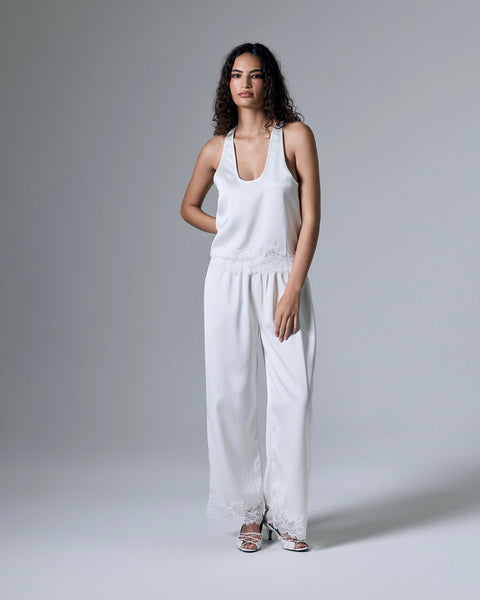 Rowe Satin Lace Pants
