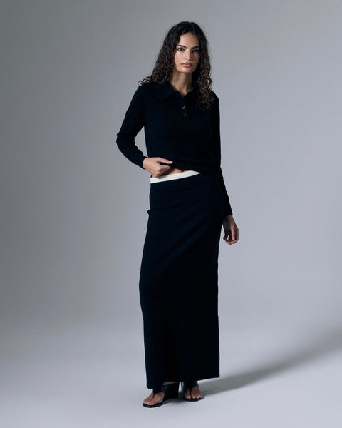 Tove Cashmere Blend Maxi Skirt