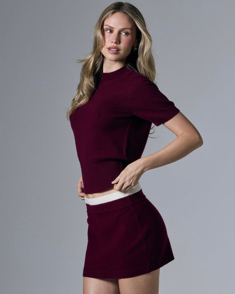Tove Cashmere Blend Mini Skirt
