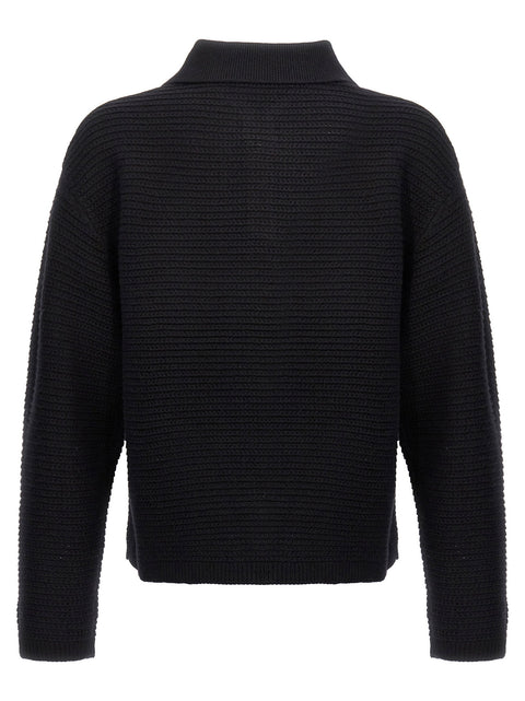 Purple Logo Embroidery Sweater