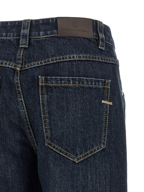 Brunello Cucinelli Shiny Bartack Jeans