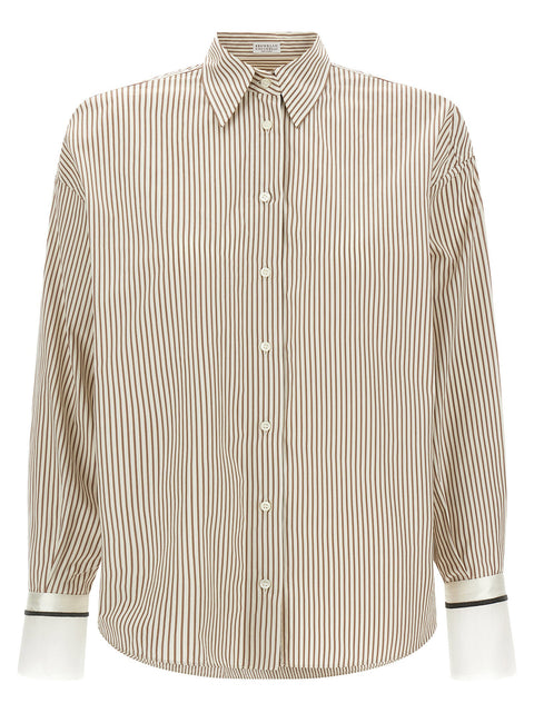 Brunello Cucinelli Monile Cuffed Shirt