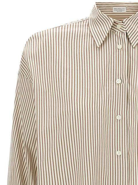 Brunello Cucinelli Monile Cuffed Shirt