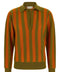 Alberto Biani Striped Knit Polo Shirt