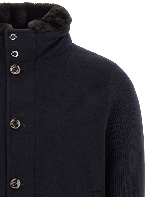Moorer Levion Wool And Cashmere Bomber Jacket