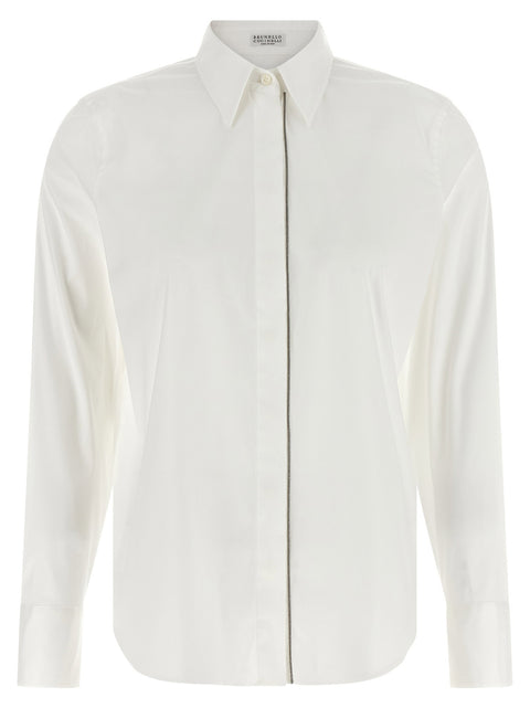 Brunello Cucinelli Shiny Trim Shirt
