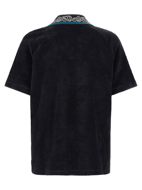 Casablanca Towelling Jacquard Polo Shirt