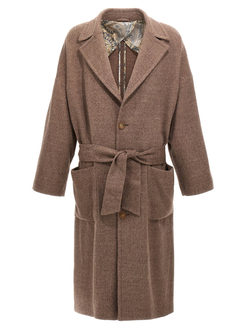 Etro Single-breasted Wool Coat