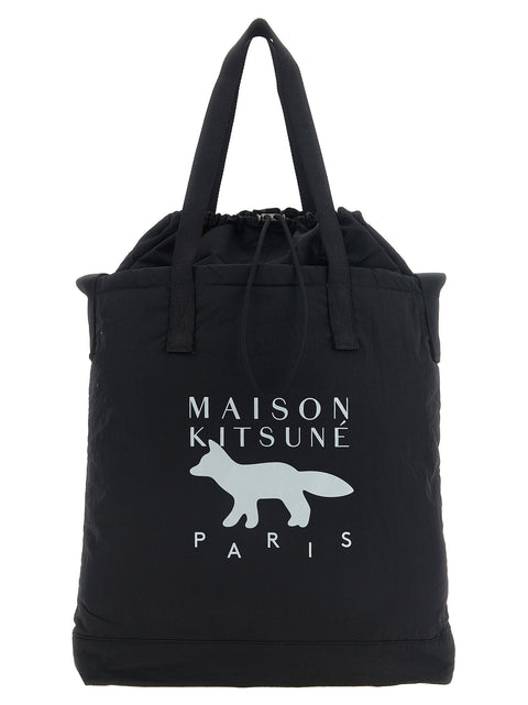 Maison Kitsuné Drawstring Shopping Bag