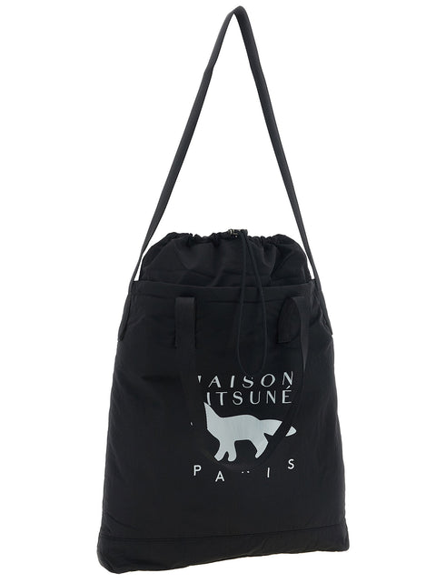 Maison Kitsuné Drawstring Shopping Bag