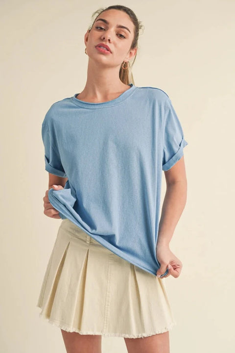 Mali Baby Tee Short Sleeve Top Ocean