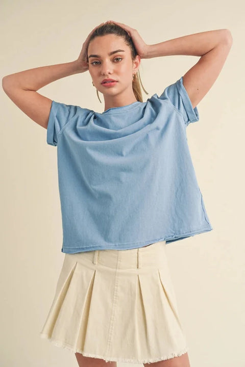 Mali Baby Tee Short Sleeve Top Ocean