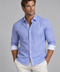Mauro Long Sleeve Check Tech Shirt - Royal Blue