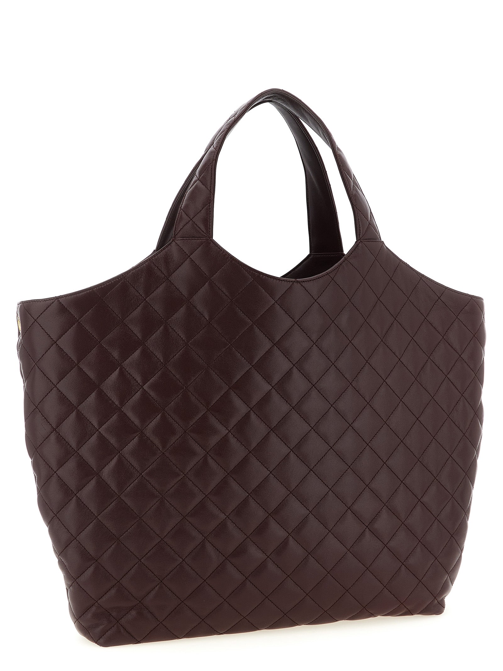 Maxi Lamb Nappa Quilted Tote Bag Everyday Use