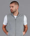 Mens Lightweight 100% Cotton Zip Through Gilet Ash Grey