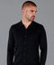 Mens Lightweight Extra Fine Merino Long Sleeve Shirt Black