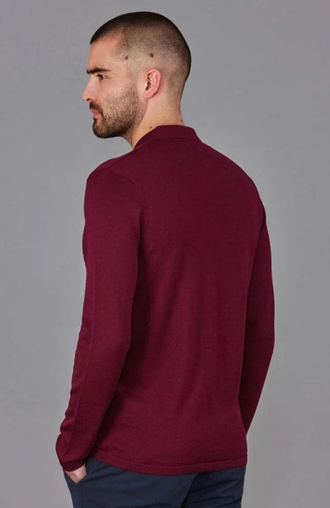 Mens Lightweight Extra Fine Merino Long Sleeve Shirt Rioja