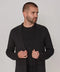 Mens Lightweight Mercerised Cotton Knitted Blazer Black