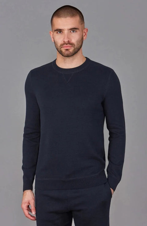 Mens Midweight Cotton Knitted Sweatshirt