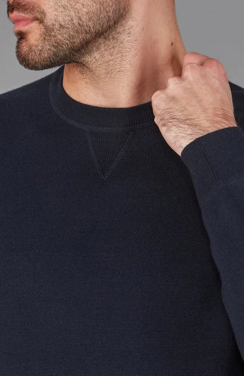 Mens Midweight Cotton Knitted Sweatshirt