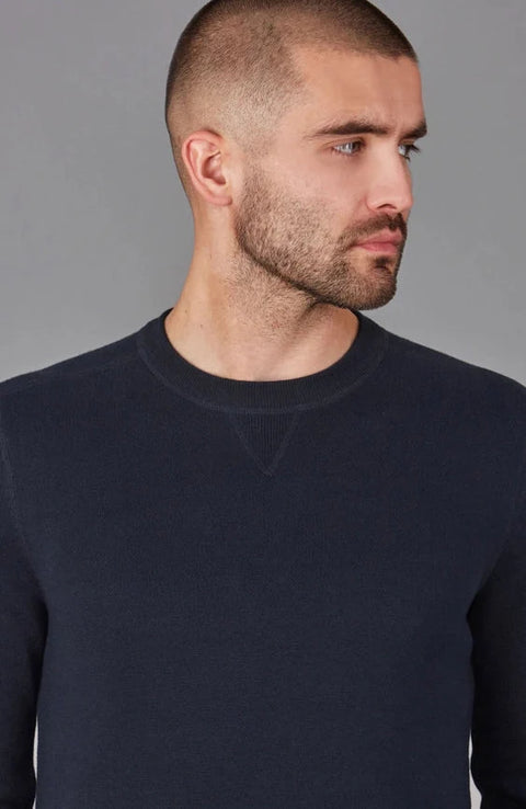 Mens Midweight Cotton Knitted Sweatshirt