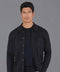 Mens Midweight Cotton Work Shirt Black