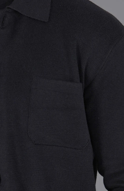 Mens Midweight Cotton Work Shirt Black