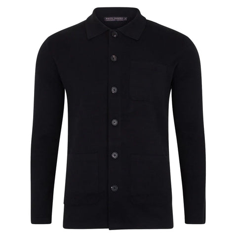 Mens Midweight Cotton Work Shirt Black