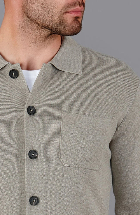 Mens Midweight Cotton Work Shirt Fawn