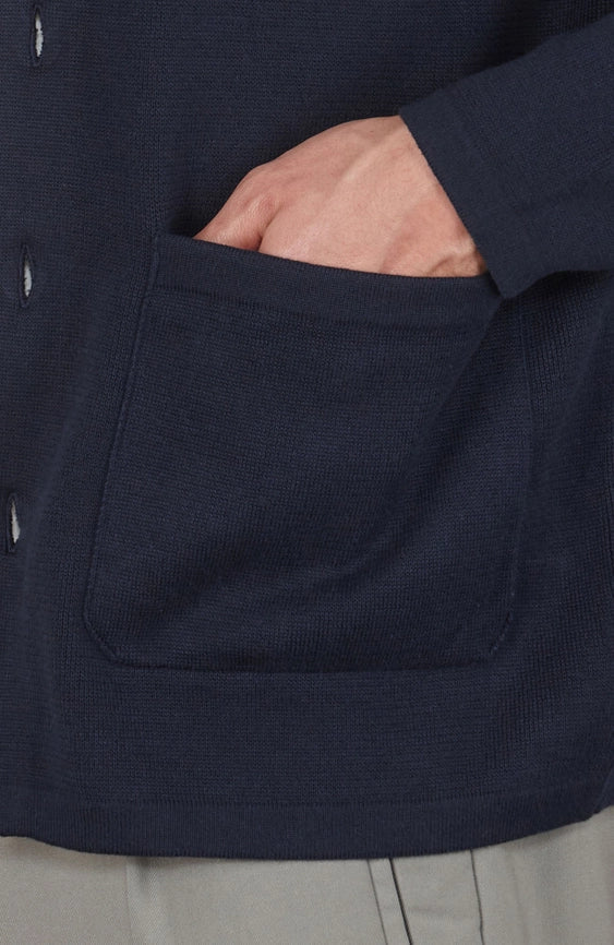 Mens Midweight Cotton Work Shirt Navy