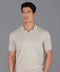 Mens Ultra Fine Cotton Buttonless Polo Shirt Fawn