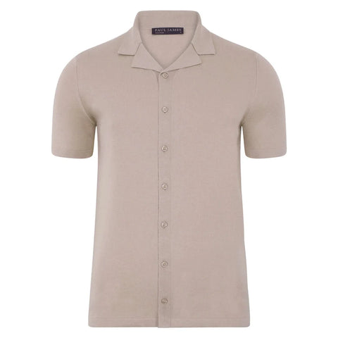 Mens Ultra Fine Cotton Cuban Collar Shirt