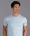 Mens Ultra Fine Cotton Knitted T-Shirt  Chalk Blue