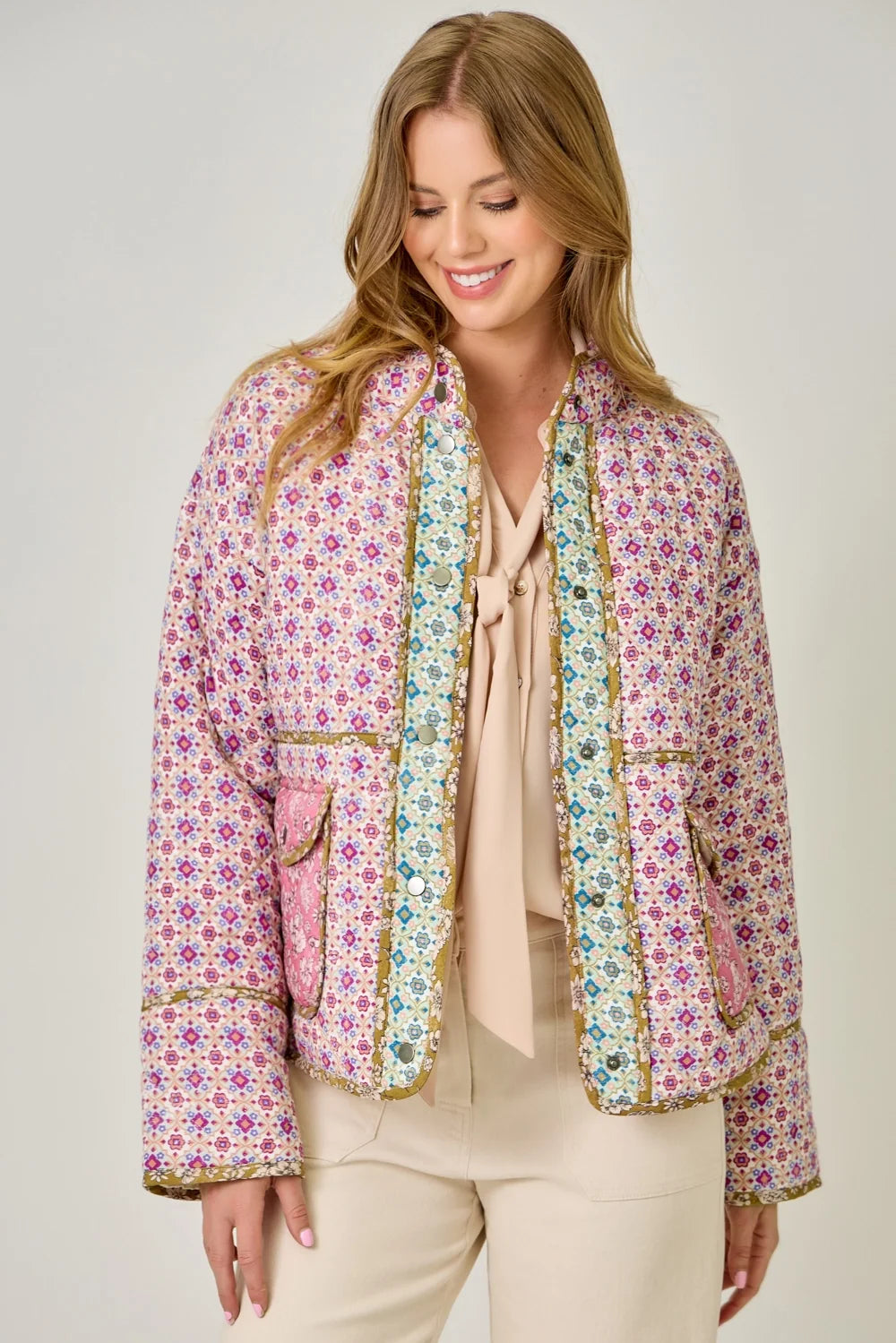 Mixed Media Quilted Jacket