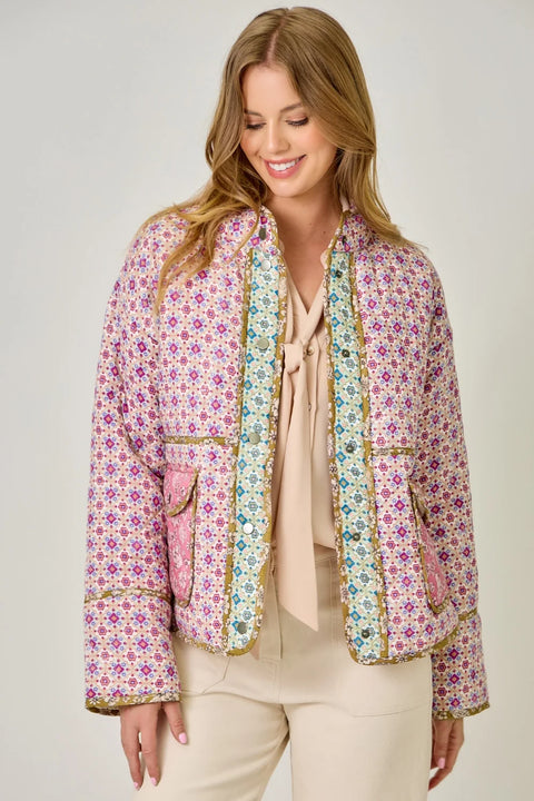 Mixed Media Quilted Jacket