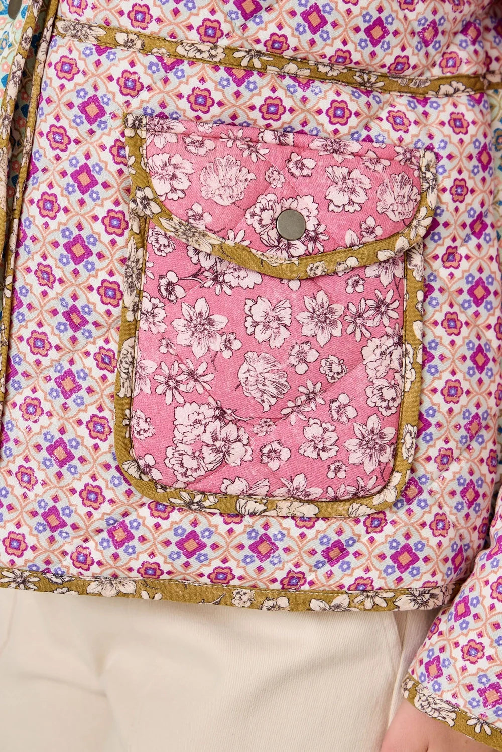 Mixed Media Quilted Jacket