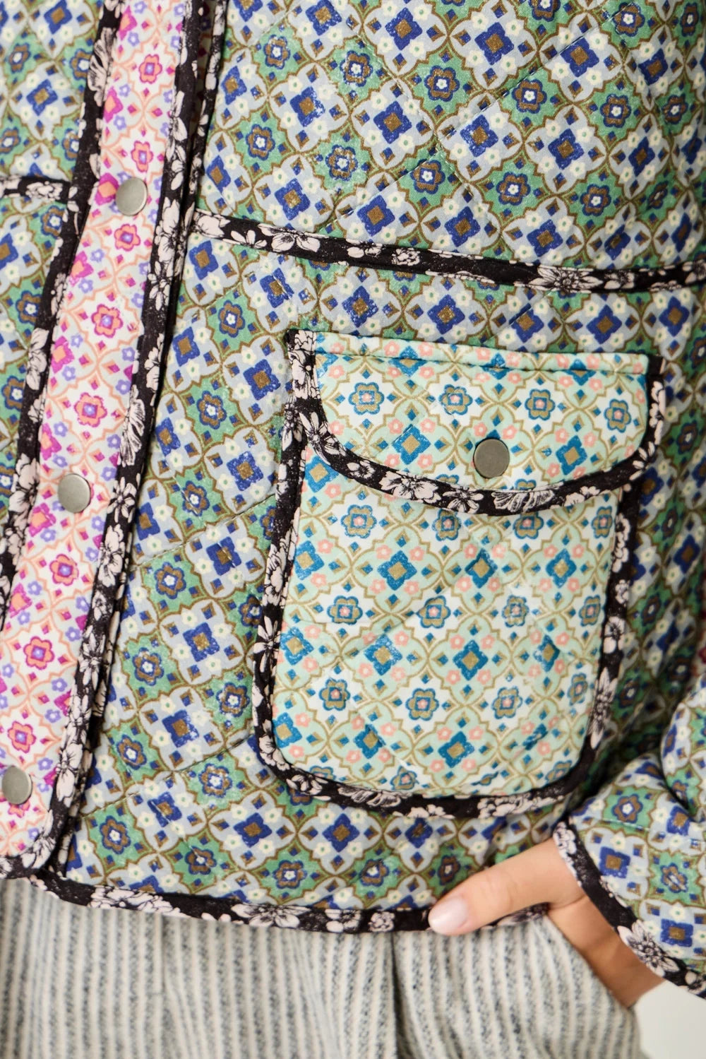 Mixed Media Quilted Jacket