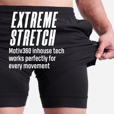 Motiv Pro Workout Shorts - Black