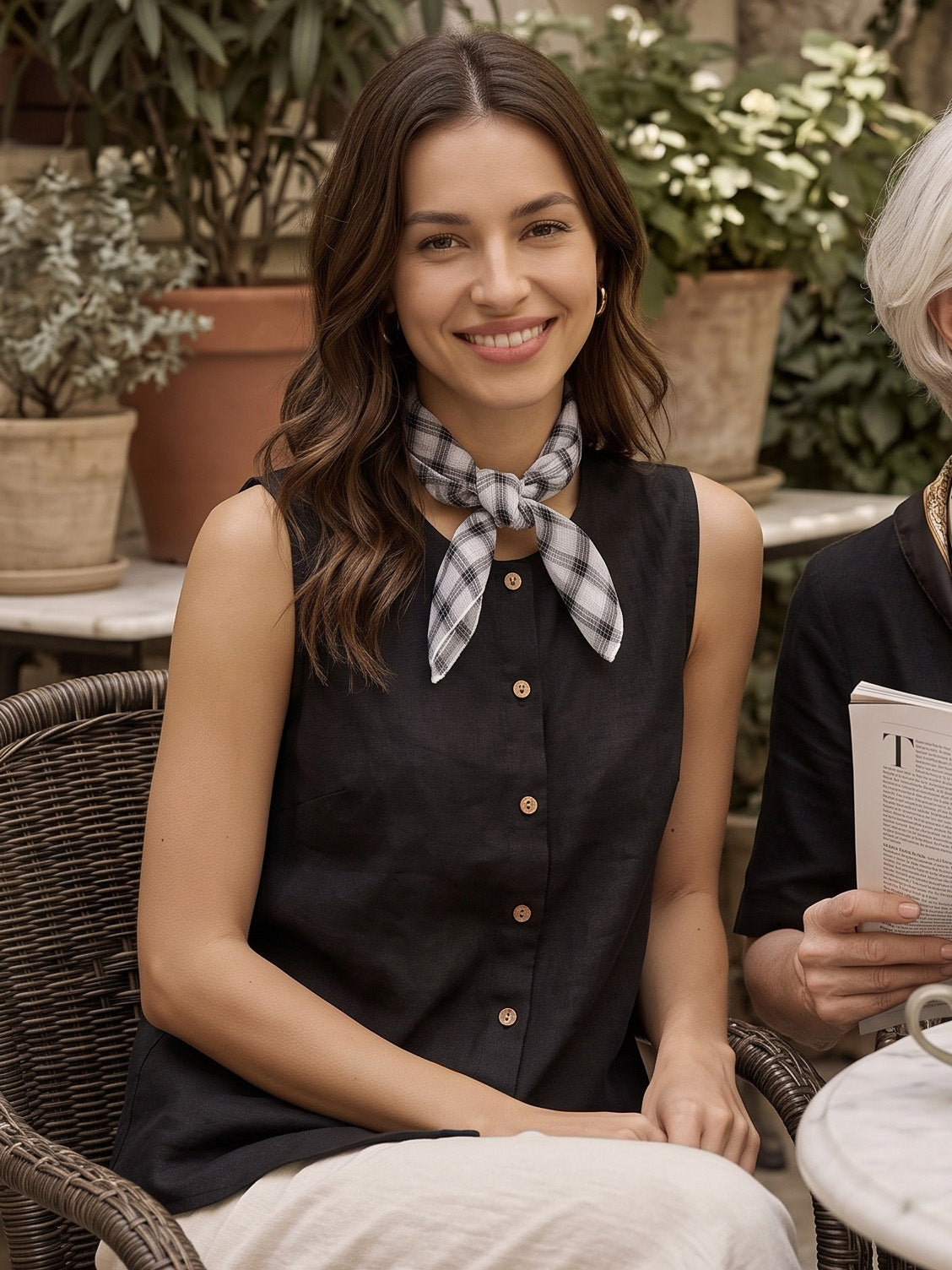 Natural Linen Soft Texture Scarf
