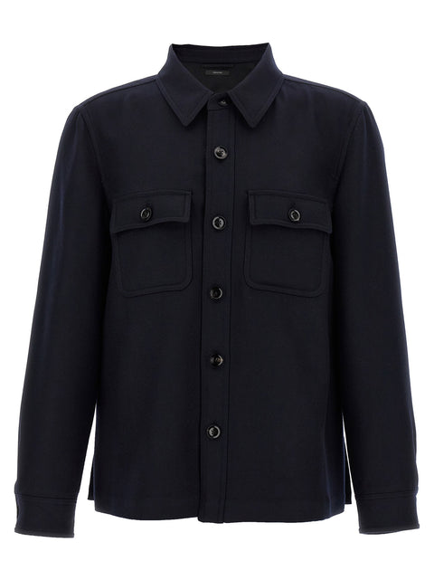 Tom Ford Double Splittable Light Wool Overshirt