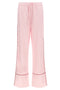 Off White Jacquard Satin Pajama Pants