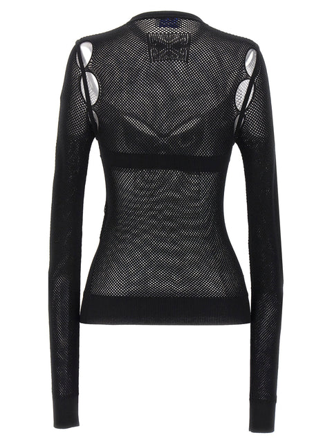Off White Net Arrow Bralette Top