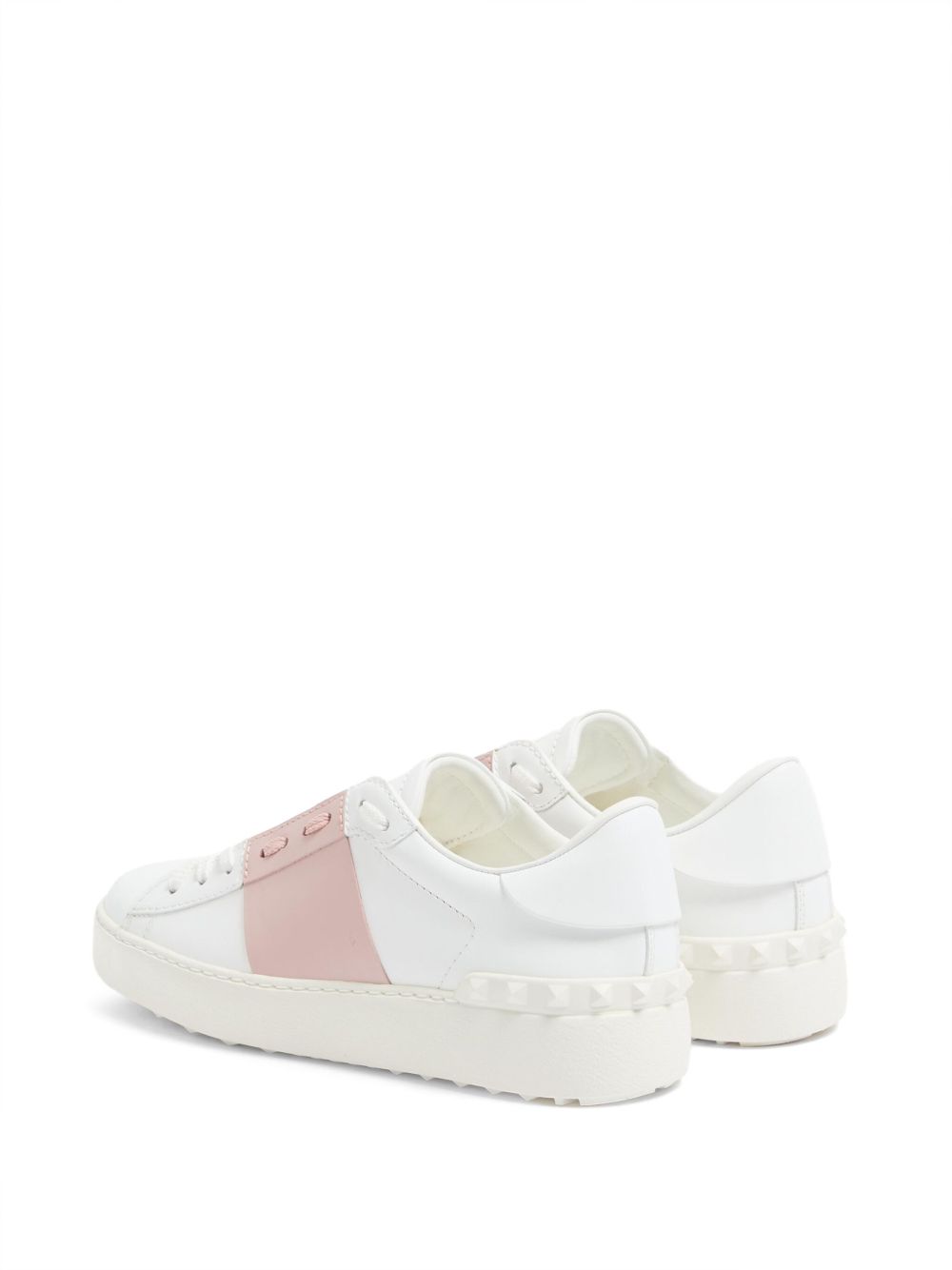 Open Calfskin Leather Sneakers for Comfort