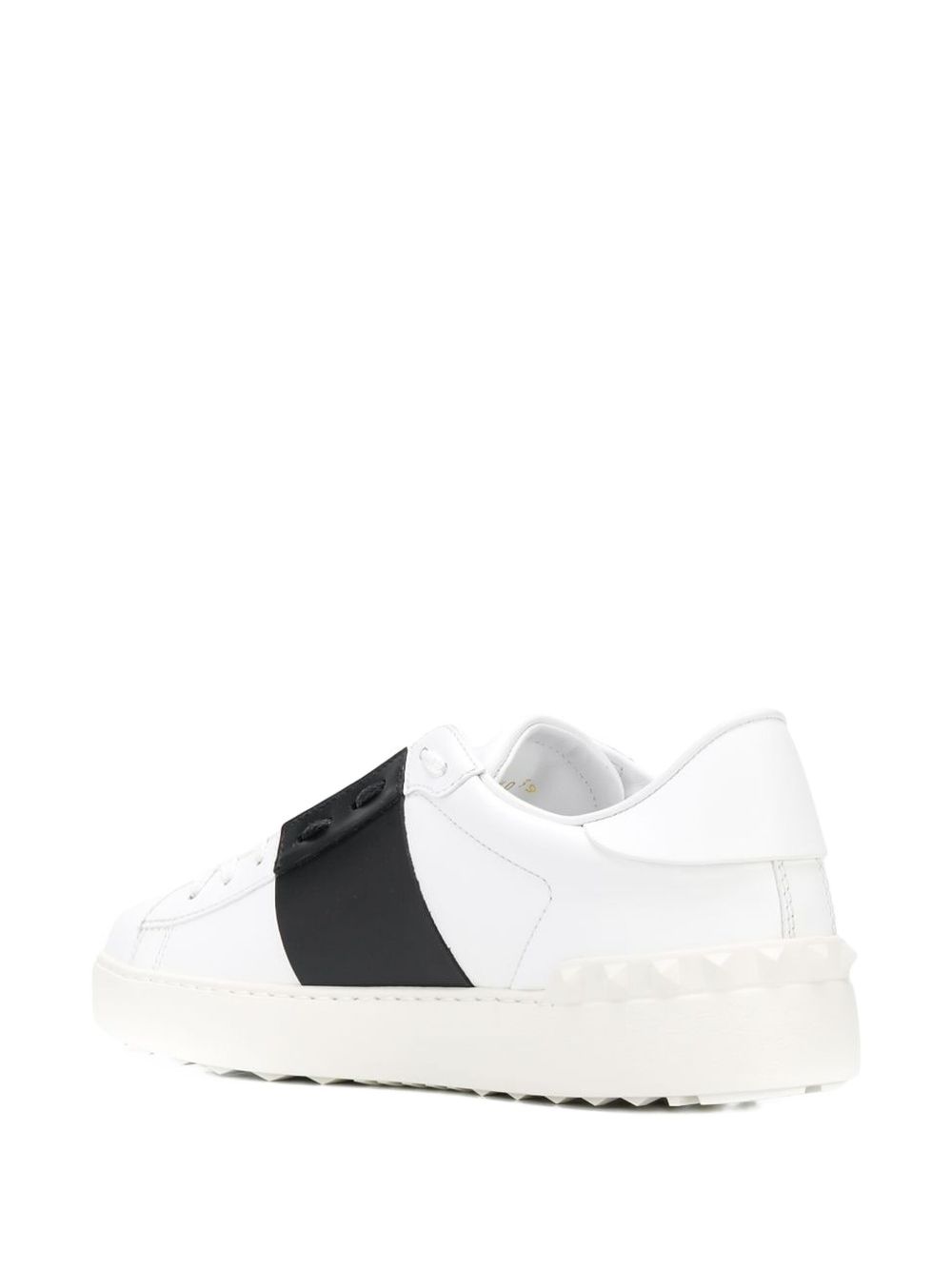 Open Calfskin Leather Sneakers for Comfort