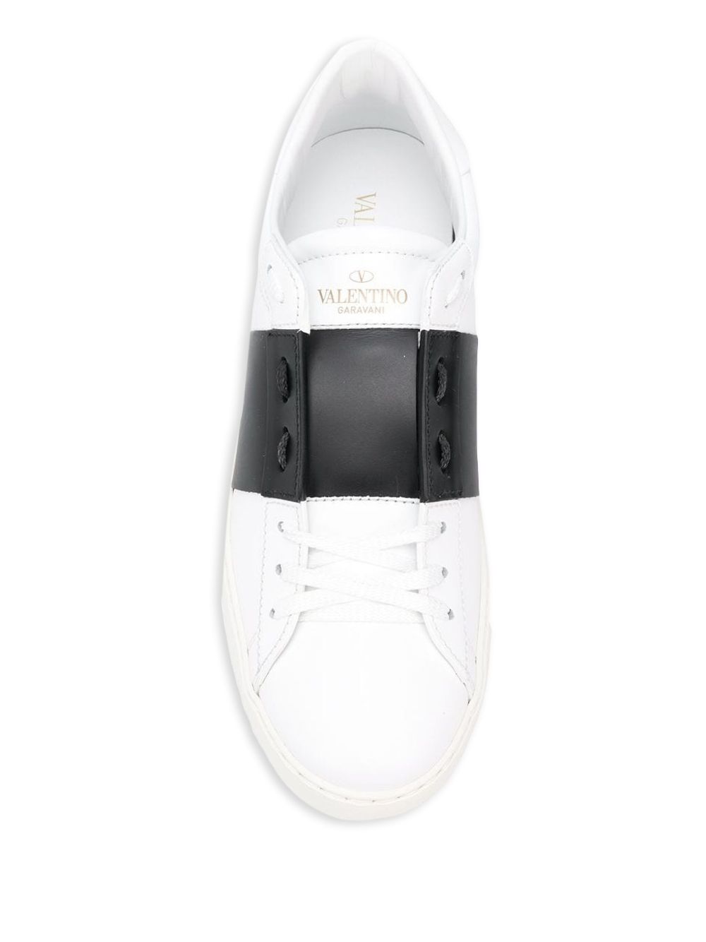 Open Calfskin Leather Sneakers for Comfort