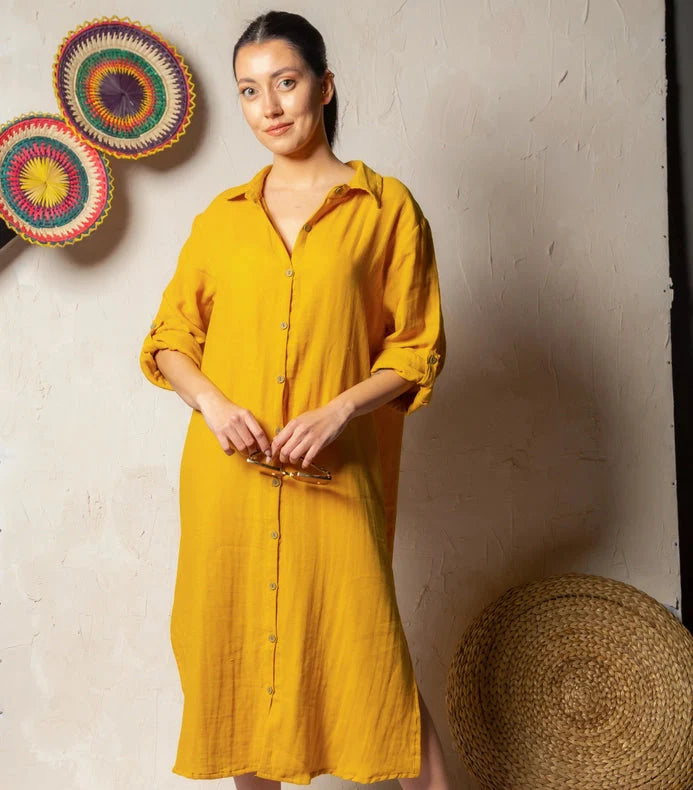 Organic Muslin Cotton White Shirt